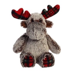 Holiday PlushTartan Moose by Aurora - 2 sizes available